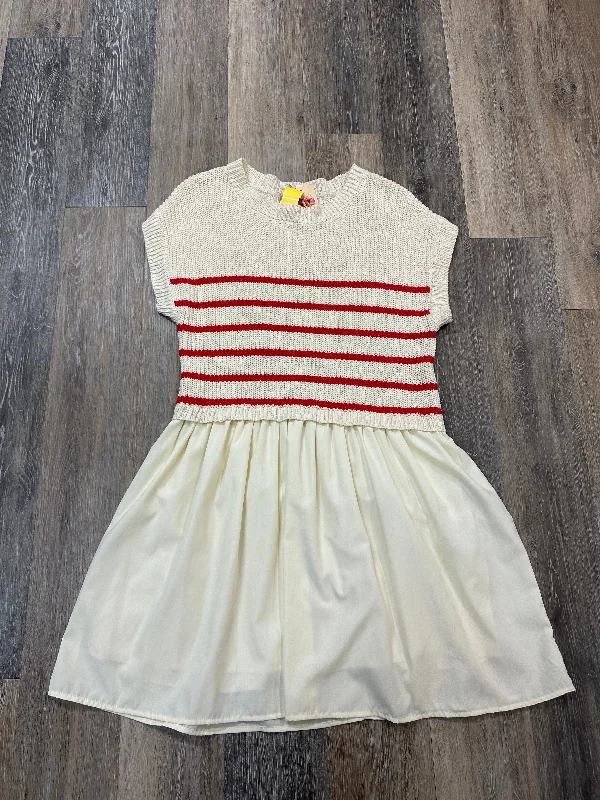 Stock Clearance Dress Casual Midi By Entro In Cream, Size: L