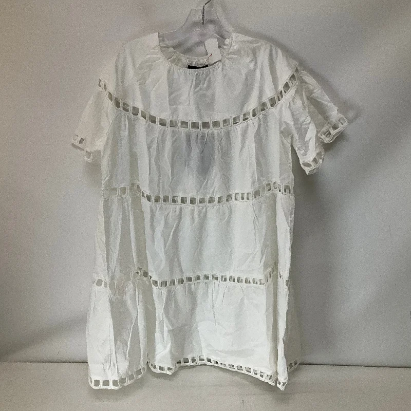 Exclusive Online Offer Dress Casual Short By Cynthia Rowley In White, Size: L