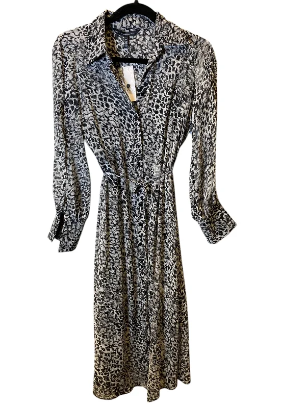 Act Fast Dress Casual Maxi By White House Black Market In Black & White, Size: 0
