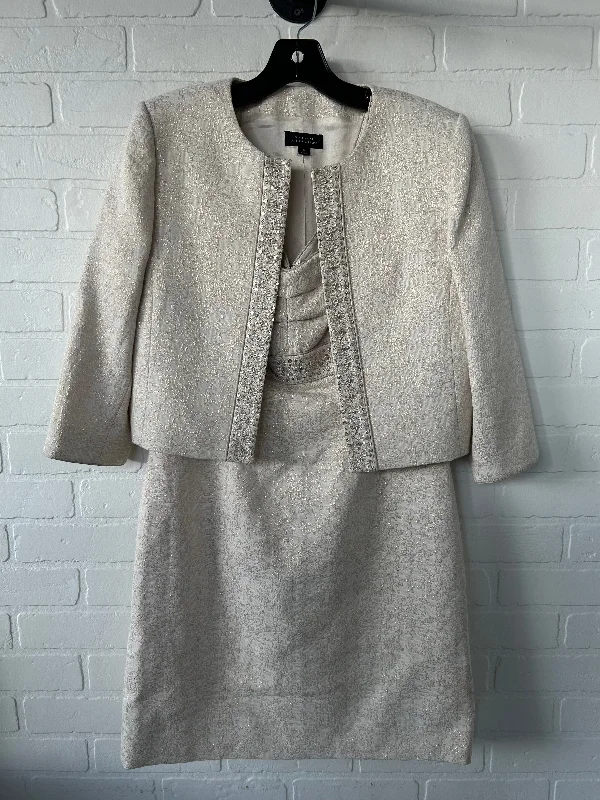 Don’t Miss Out Dress Set 2pc By Tahari By Arthur Levine In Cream, Size: S