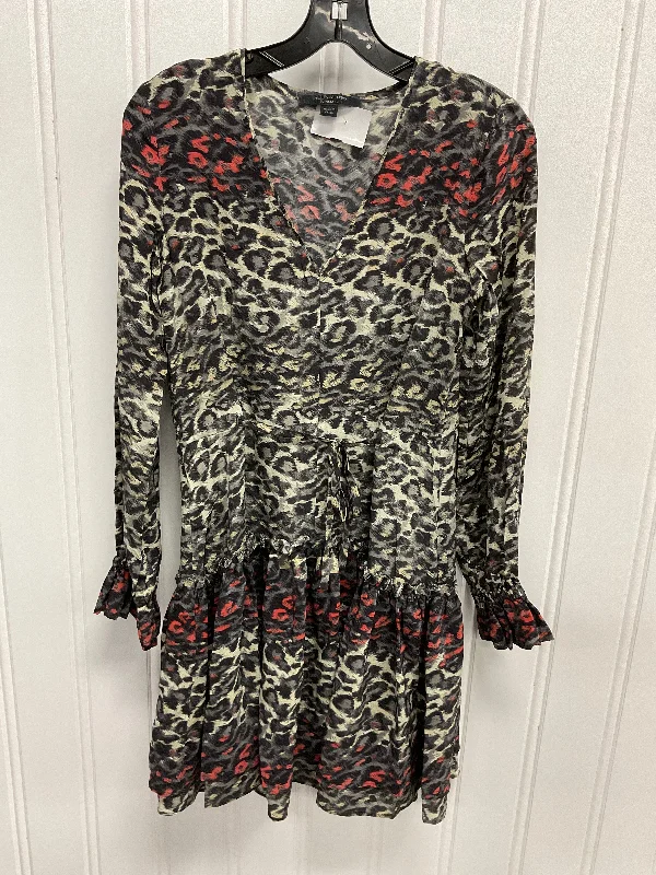 Anniversary Sale Dress Casual Midi By All Saints In Animal Print, Size: Xs