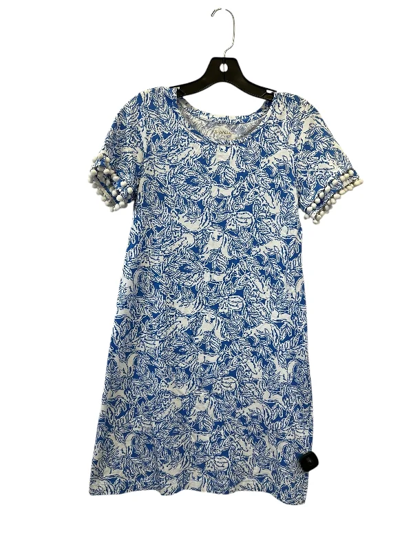 Exclusive Savings Dress Casual Midi By Lilly Pulitzer In Blue & White, Size: S