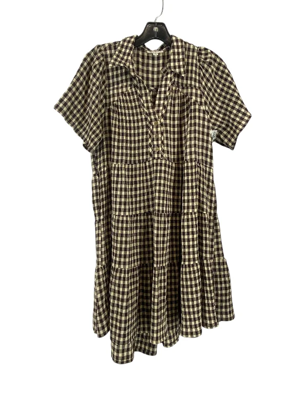 Price Buster Dress Casual Short By Umgee In Plaid Pattern, Size: M