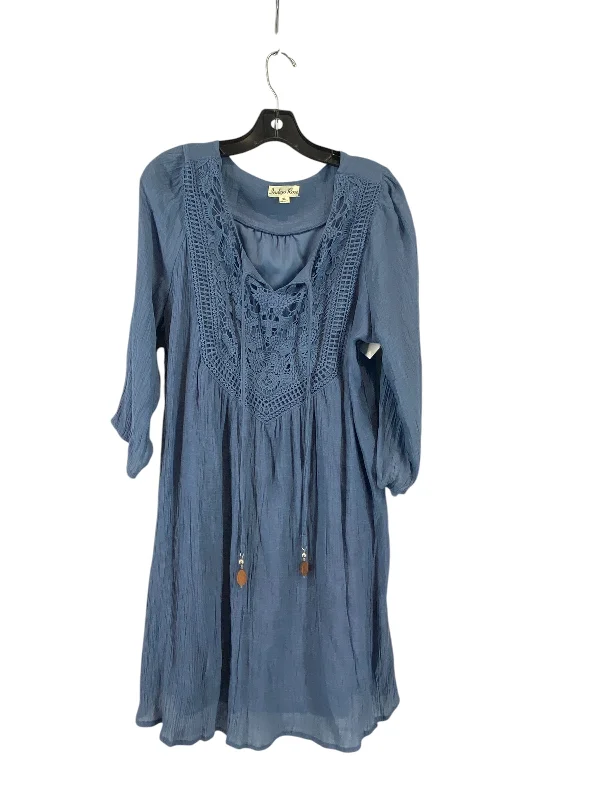 Deal Explosion Dress Casual Short By Clothes Mentor In Blue, Size: Xl
