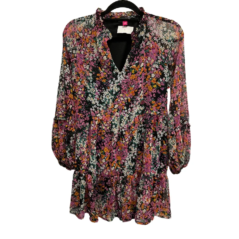 Act Now Dress Casual Short By Vince Camuto In Floral Print, Size: Xs