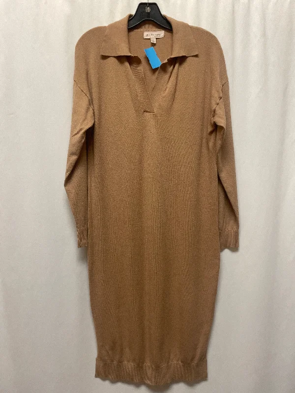 Act Fast Dress Casual Maxi By Philosophy In Beige, Size: M