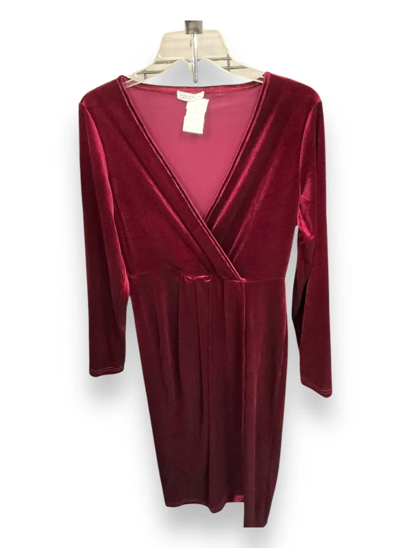 Time-Limited Offer Dress Casual Midi By Cmc In Velvet, Size: L