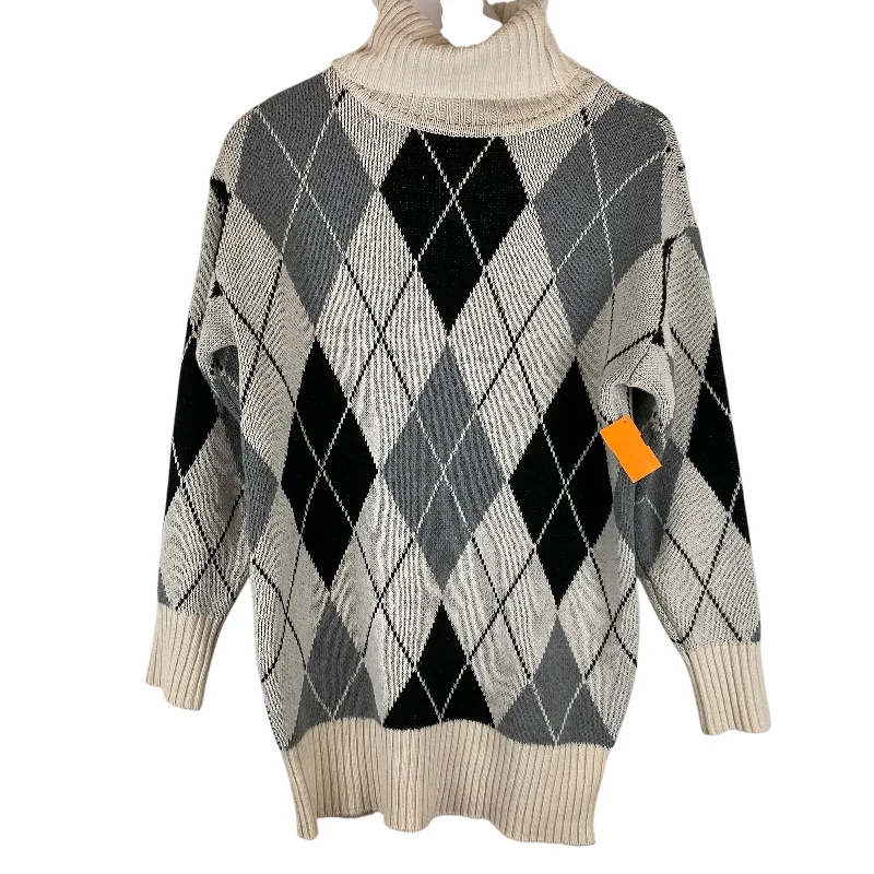 Savings Galore Dress Sweater By Forever 21 In Plaid Pattern, Size: S