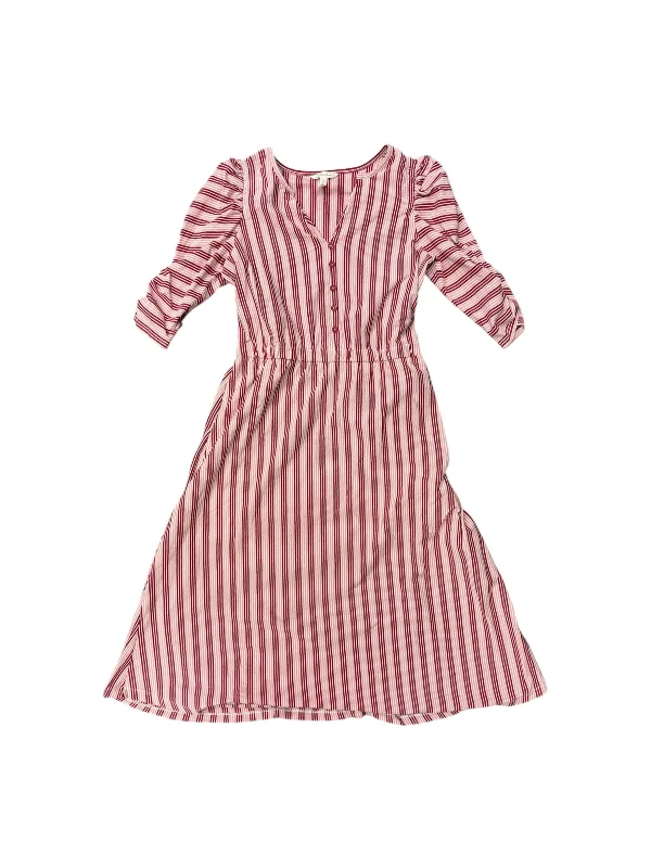 Price Drop Dress Casual Midi By Matilda Jane In Pink & Red, Size: 4