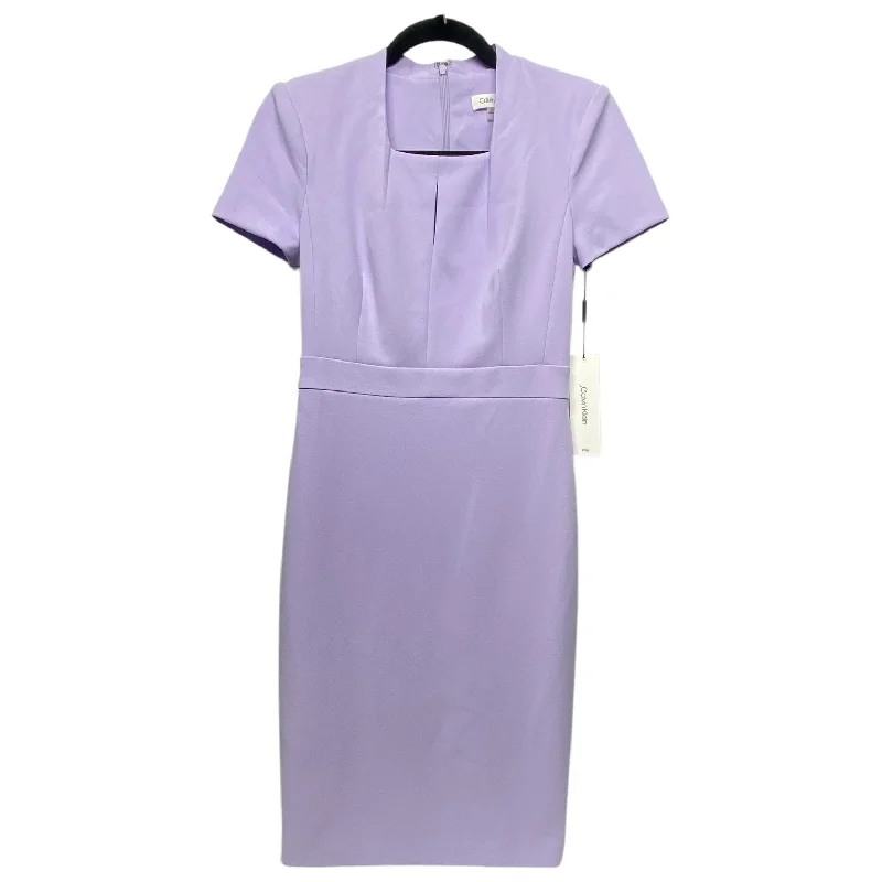 Deal Mania Dress Casual Short By Calvin Klein In Purple, Size: 2