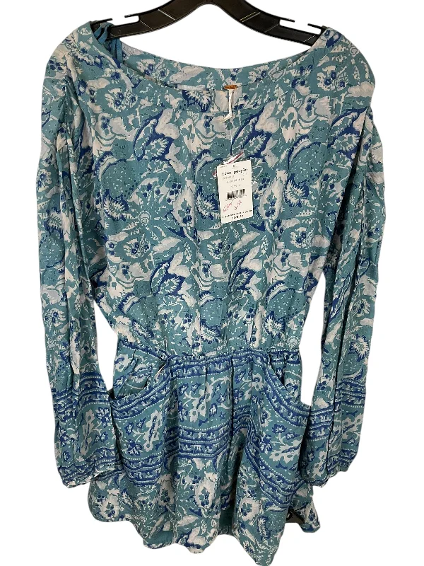 Don't Wait Dress Casual Short By Free People In Blue, Size: S