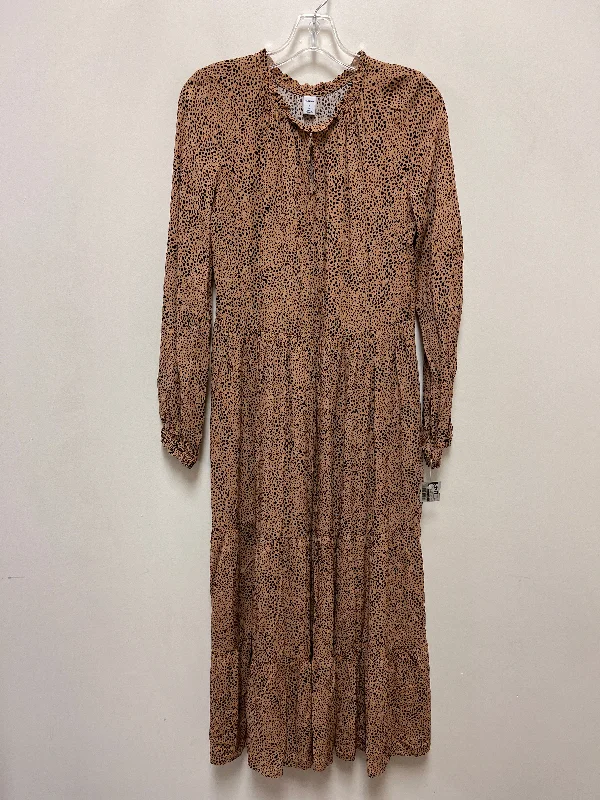 Online Only Dress Casual Maxi By Old Navy In Animal Print, Size: S