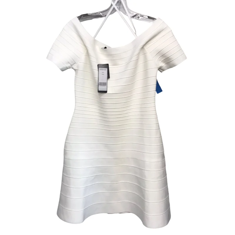 Markdowns Dress Party Short By Bebe In Ivory, Size:L