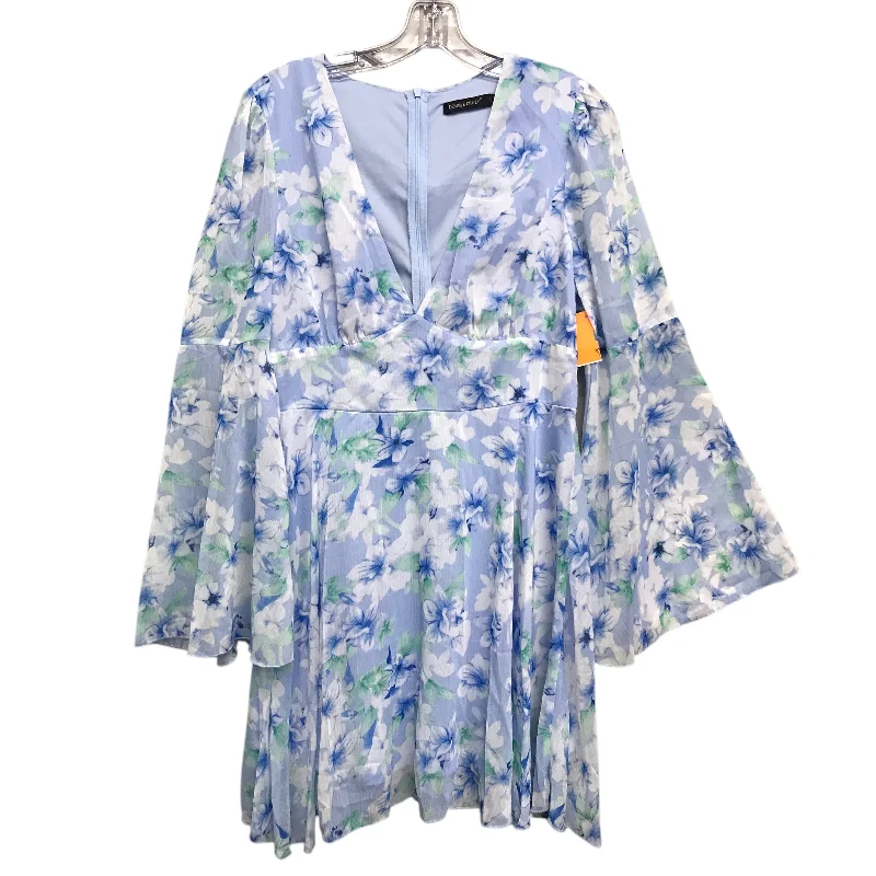 Huge Discounts Dress Casual Short By Double Crazy In Blue & Green, Size:L