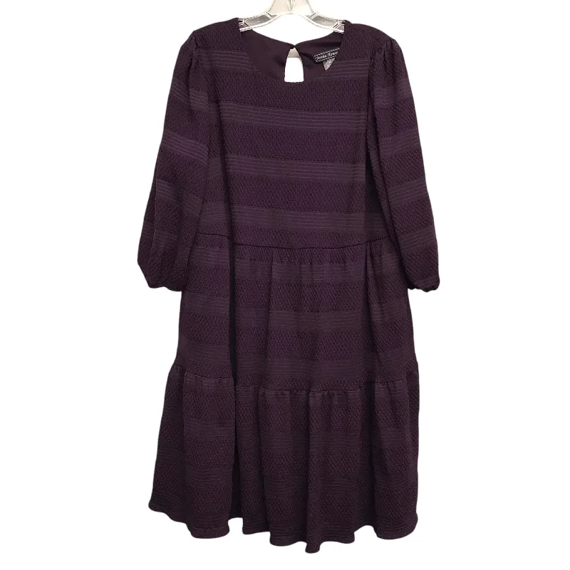 Deal Alert Dress Work By Jessica Howard In Purple, Size:2X