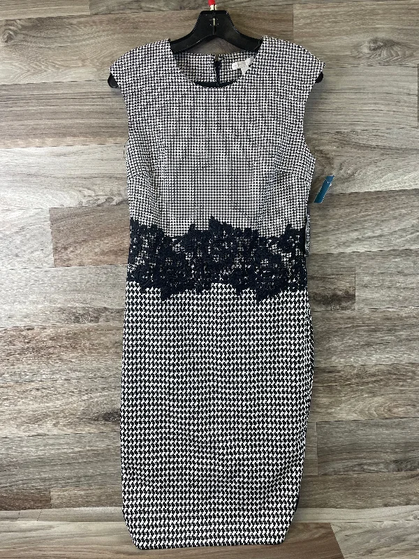 Bargain Prices Dress Casual Midi By New York And Co In Black & White, Size: Mp