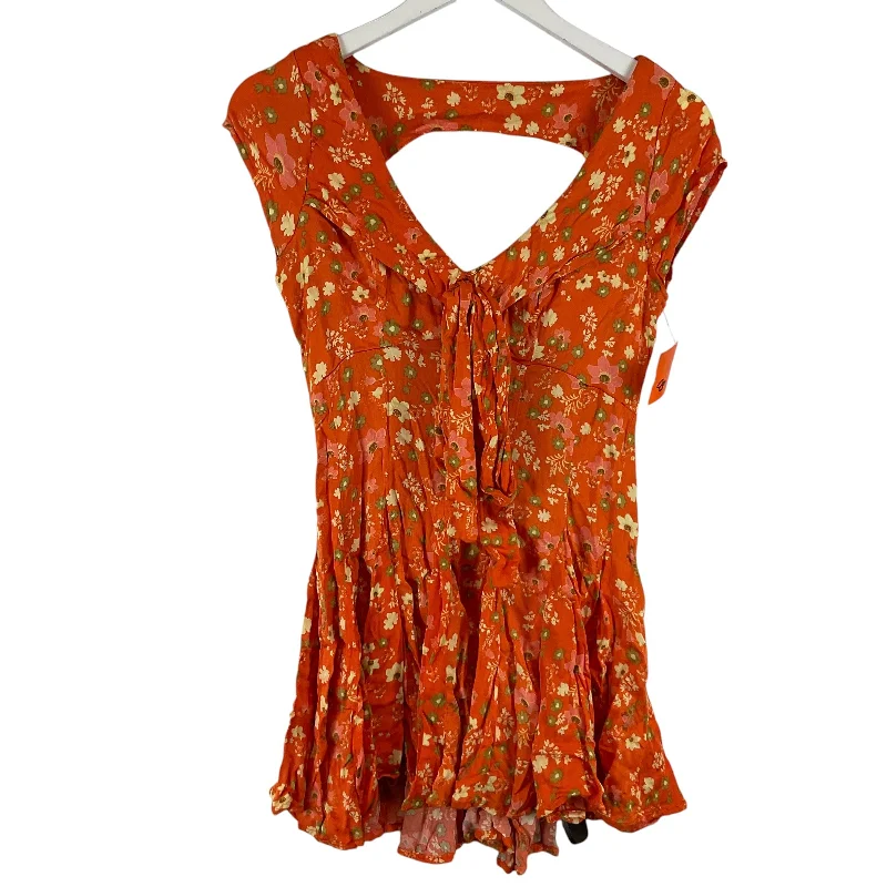 Big Discounts Dress Casual Short By Free People In Orange, Size: M