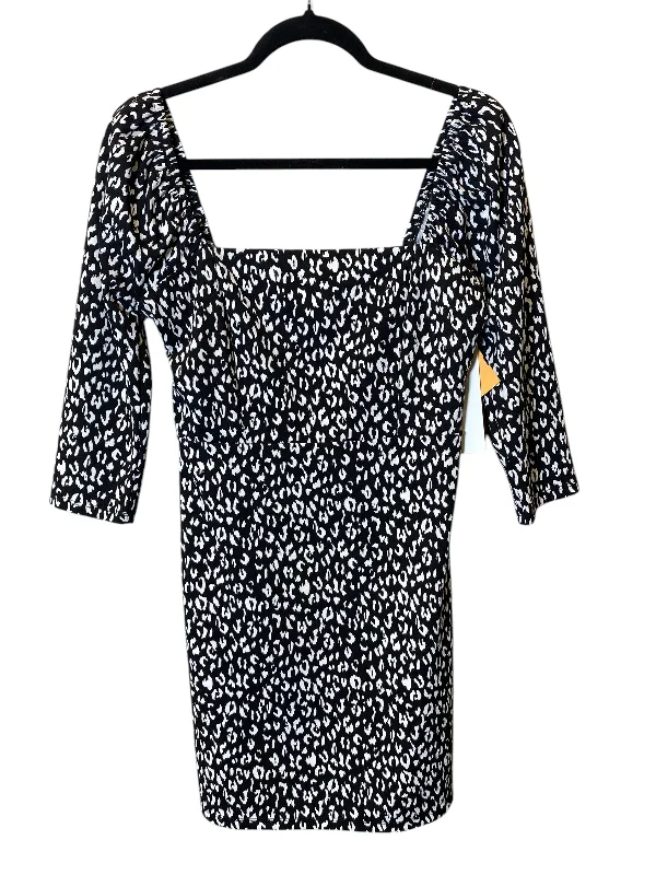Reduced Prices Dress Casual Midi By Leith In Black & White, Size: M