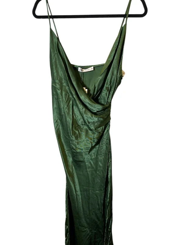 Best Bargains Dress Party Midi By Zara In Green, Size: M
