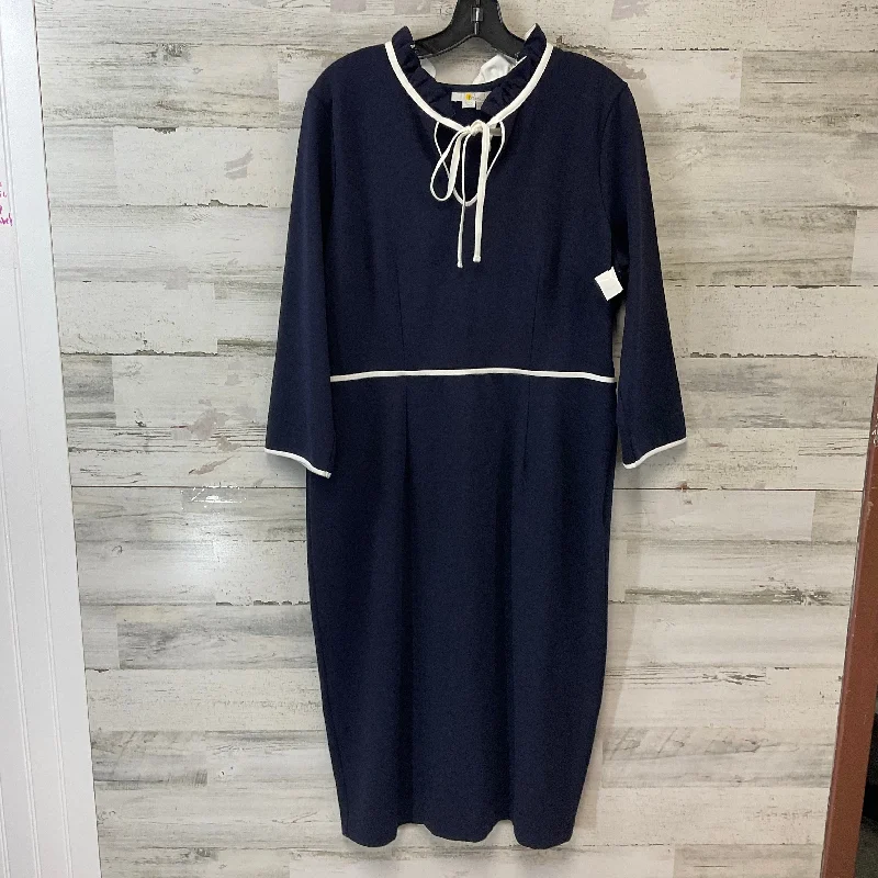 Today’s Deal Dress Work By Boden In Navy, Size: Xl