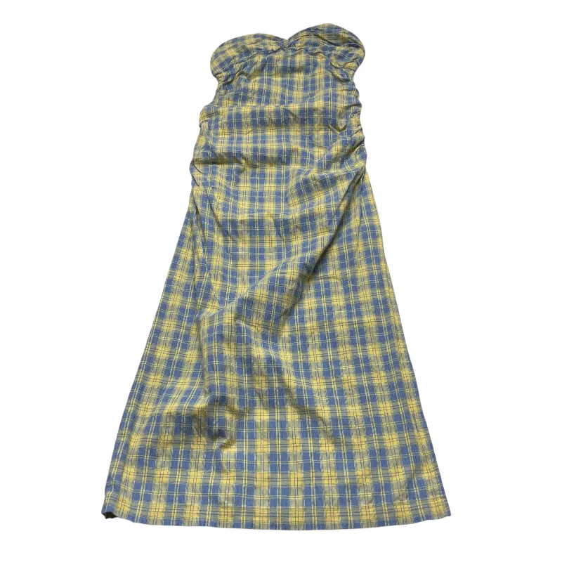 Discount Deals Dress Casual Maxi By Free People In Blue & Yellow, Size: Xs
