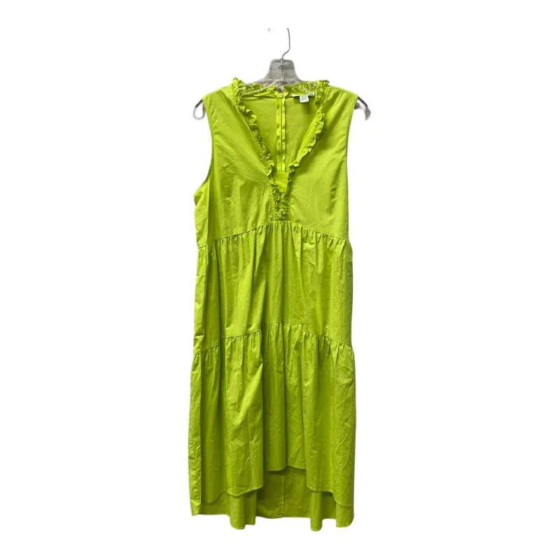 Final Clearance Dress Casual Maxi By London Times In Green, Size:L