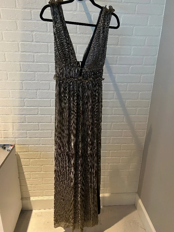 Limited Time Offer Dress Party Long By Lulus In Gold & Silver, Size: Xs