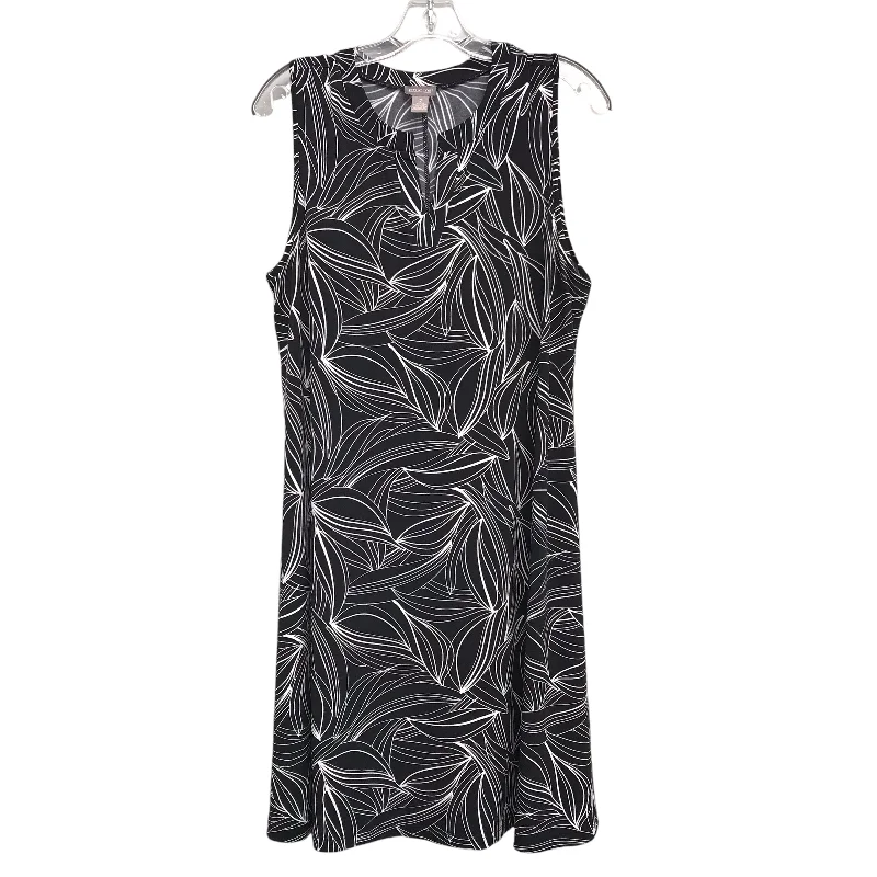 Exclusive Access Dress Work By Chicos In Black & White, Size:L