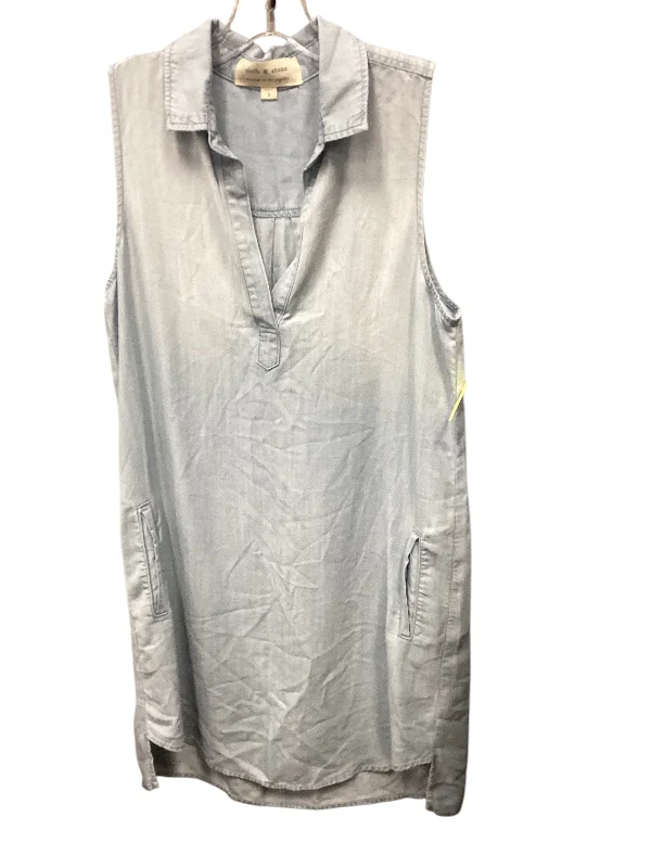 Clearance Sale Dress Casual Short By Cloth & Stone In Blue, Size: S