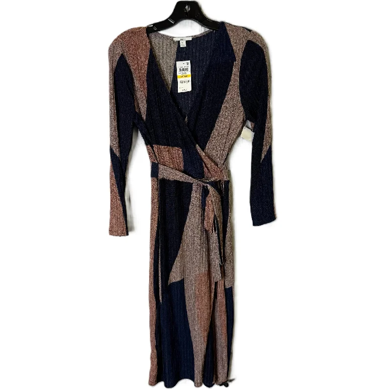 Weekend Deal Dress Casual Midi By Bar Iii In Multi-colored, Size: M