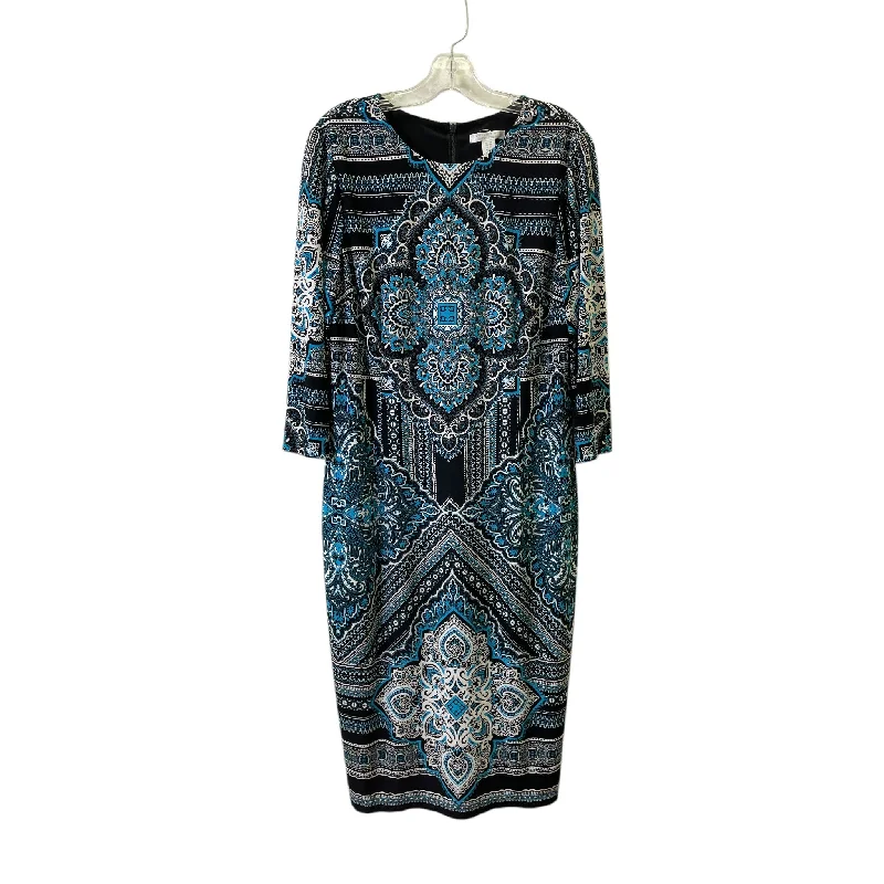 Deal Frenzy Dress Casual Maxi By London Times In Blue, Size:Xlp