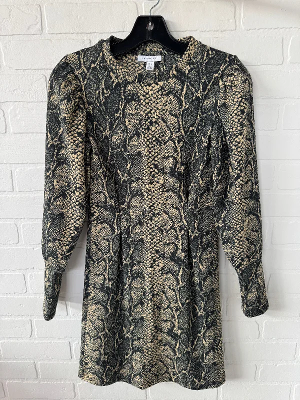 Don't Miss Dress Casual Short By Topshop In Black & Cream, Size: Xs