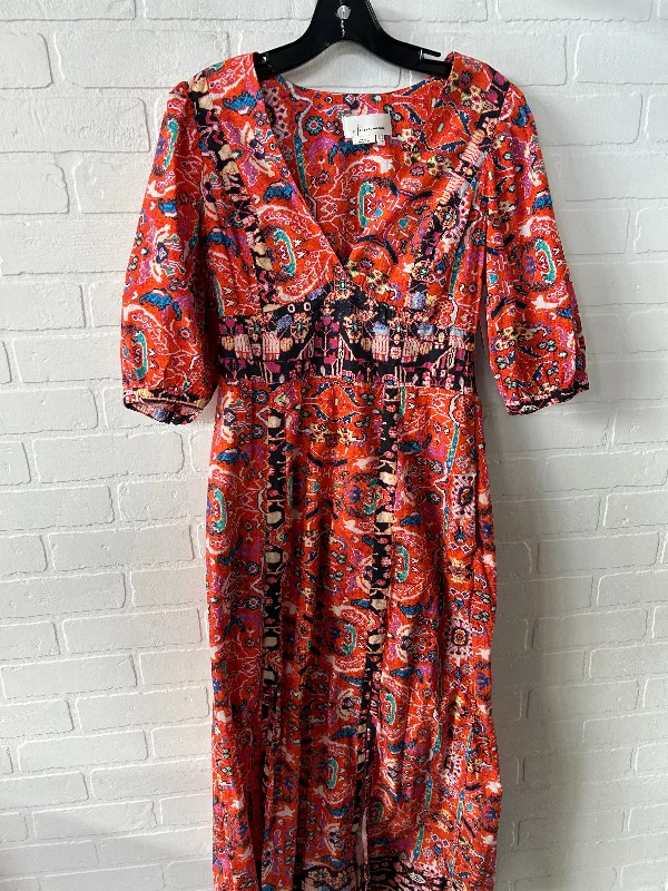 Value Deals Dress Casual Maxi By Anthropologie In Orange, Size: S