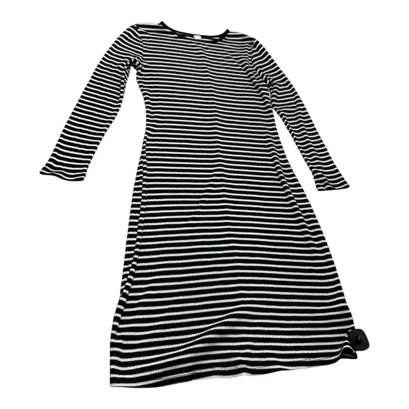 Blowout Deals Dress Casual Midi By Old Navy In Black & White, Size: S