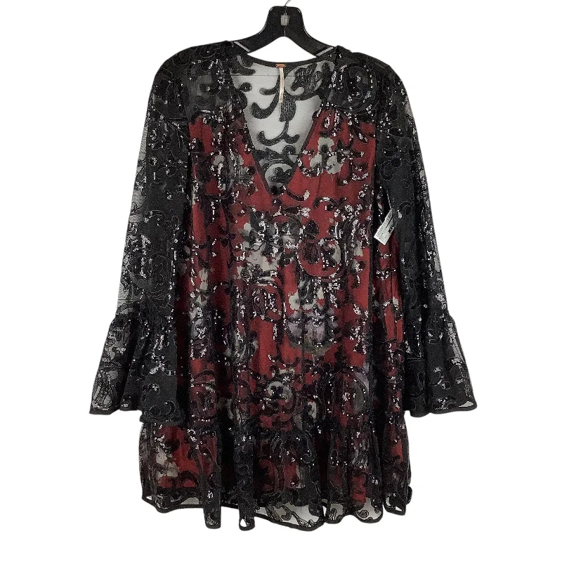 Special Promotion Dress Casual Short By Free People In Black & Red, Size: Xxs