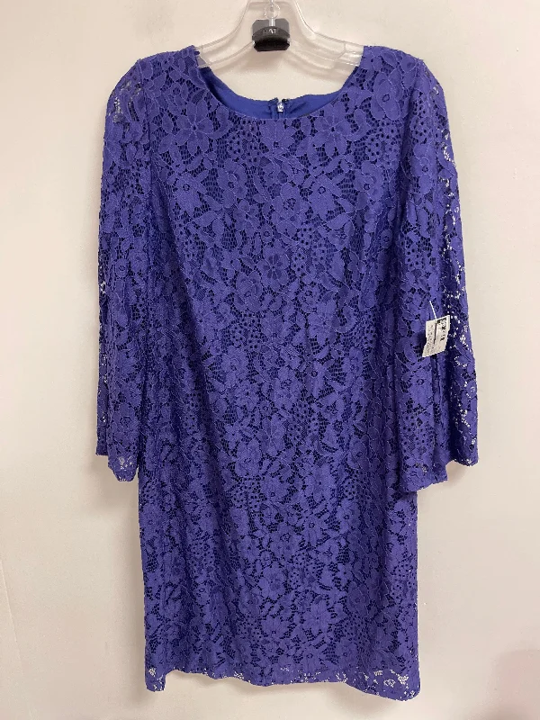 Special Price Dress Casual Short By Nine West In Purple, Size: M