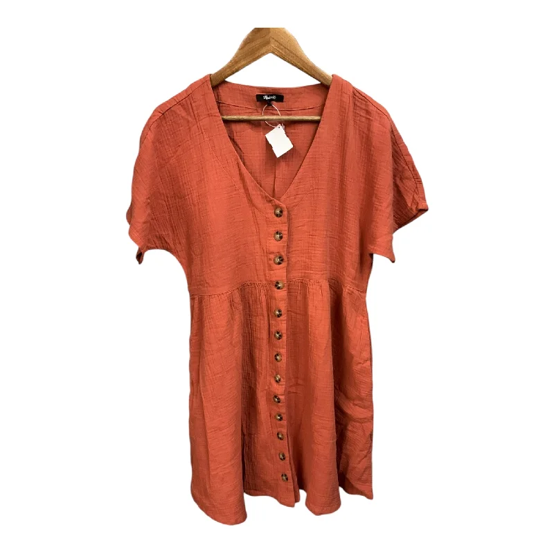 Clearance Event Dress Casual Short By Madewell In Orange, Size: M
