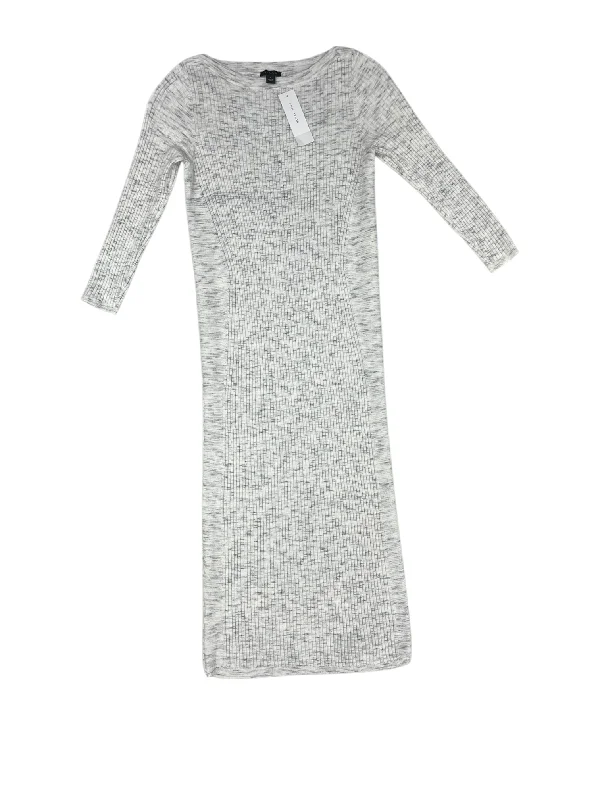 Special Savings Dress Casual Maxi By Ann Taylor In Grey & White, Size: S