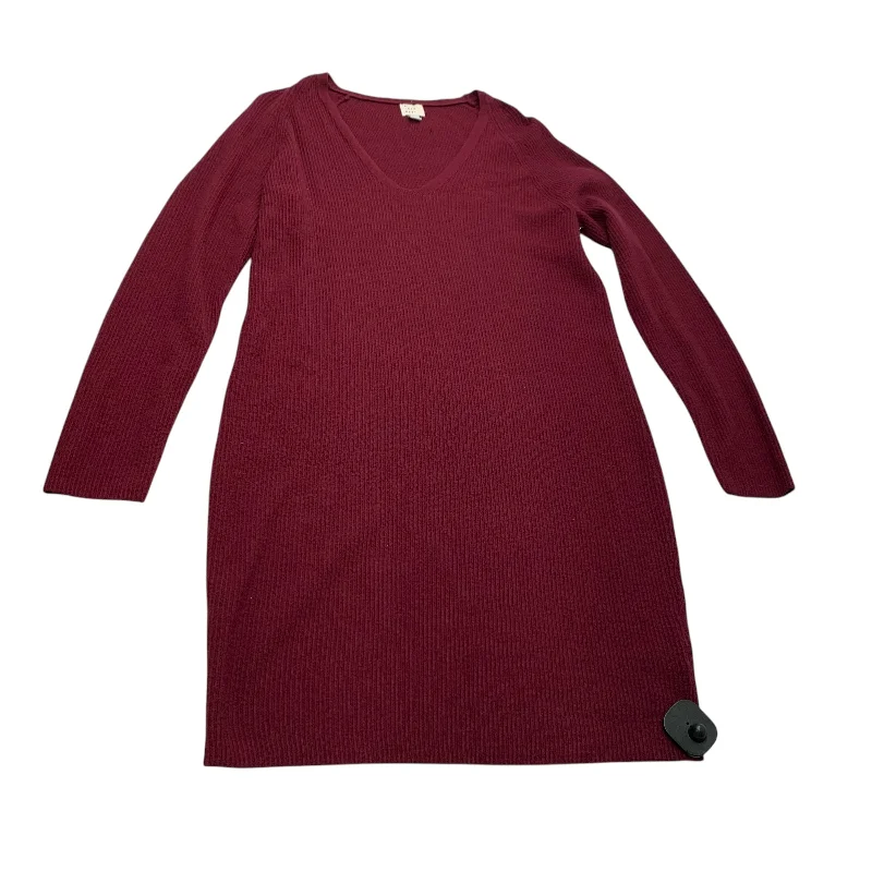 Major Savings Dress Sweater By A New Day In Red, Size: S