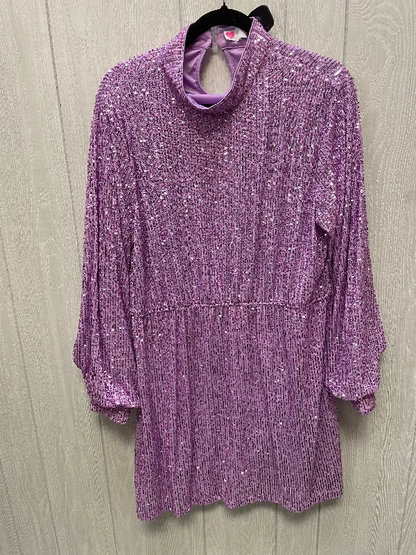 Price Smash Dress Party Short By southern fried chics In Purple, Size: 2x