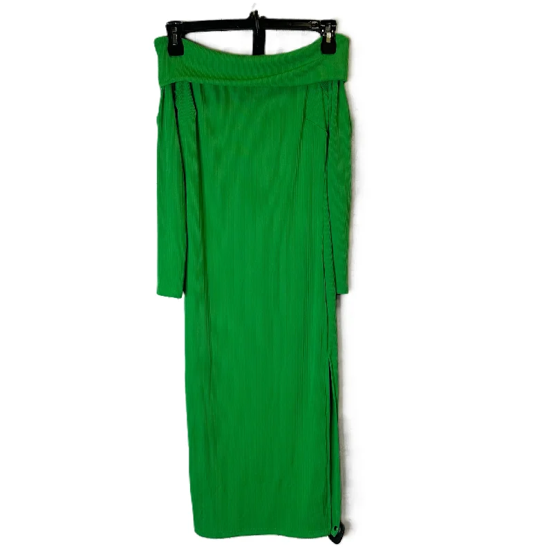 One-DAY Sale Dress Casual Maxi By Haute Monde In Green, Size: S