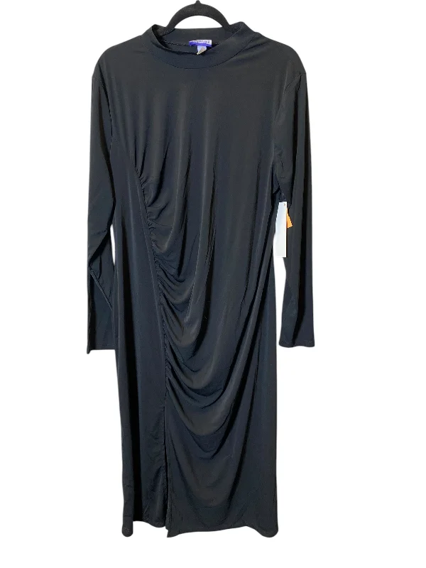 Act Now Dress Casual Maxi By Clothes Mentor In Black, Size: 1x