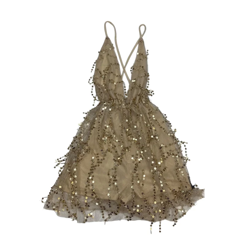 Clearance Event Dress Party Short By Cme In Gold, Size: S