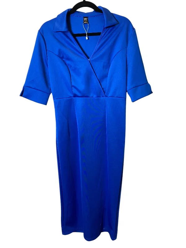 Weekend Deal Dress Casual Maxi By Clothes Mentor In Blue, Size: L