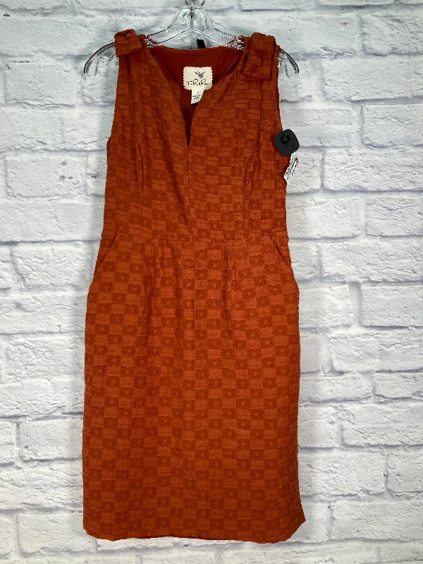 Bonus Savings Dress Casual Midi By Tabitha In Orange, Size: M