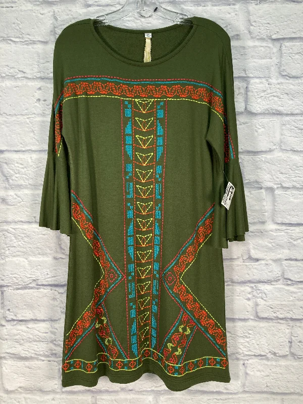 Special Price Dress Casual Short By Uncle Frank In Green, Size: S