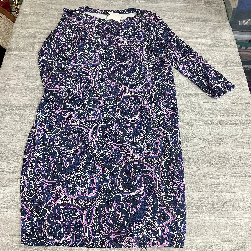 Clearance Sale Dress Casual Short By Talbots In Paisley Print, Size: L