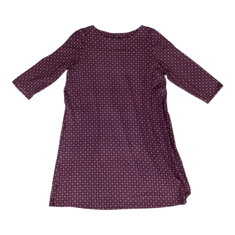 Discount Extravaganza Dress Casual Midi By J. Jill In Purple, Size: L