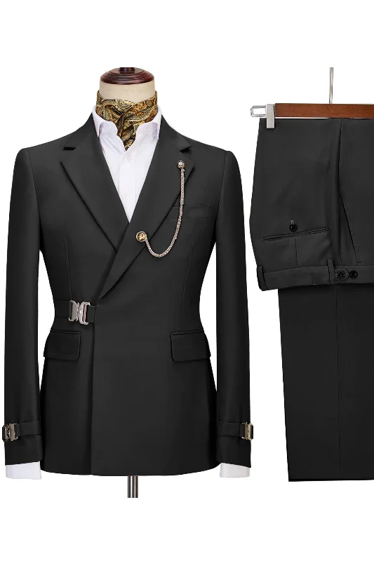Exclusive Deal Solid Color Hot Sale Slim Fit 2 Piece Men's Suits