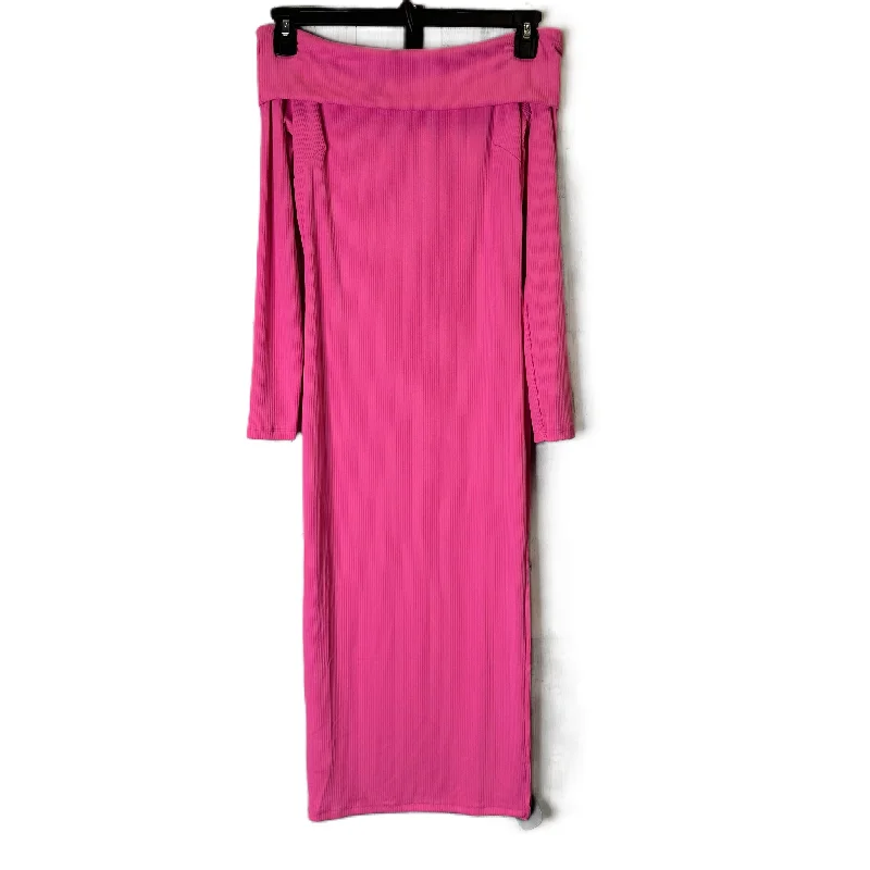 Flash Deals Dress Casual Maxi By Haute Monde In Pink, Size: S